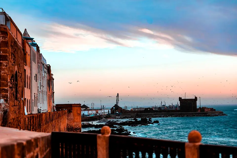 Sunset over the Atlantic at Essaouira