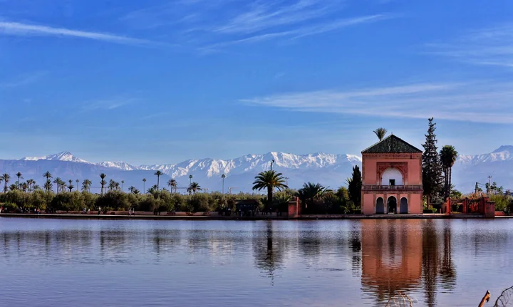 Historic architecture in Marrakech medina